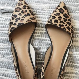 J.Crew Calf Hair Leopard Print Flats